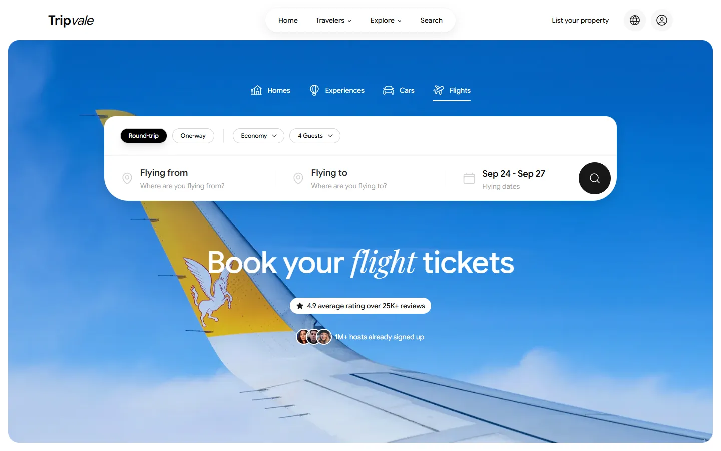 Tripvale: Flights