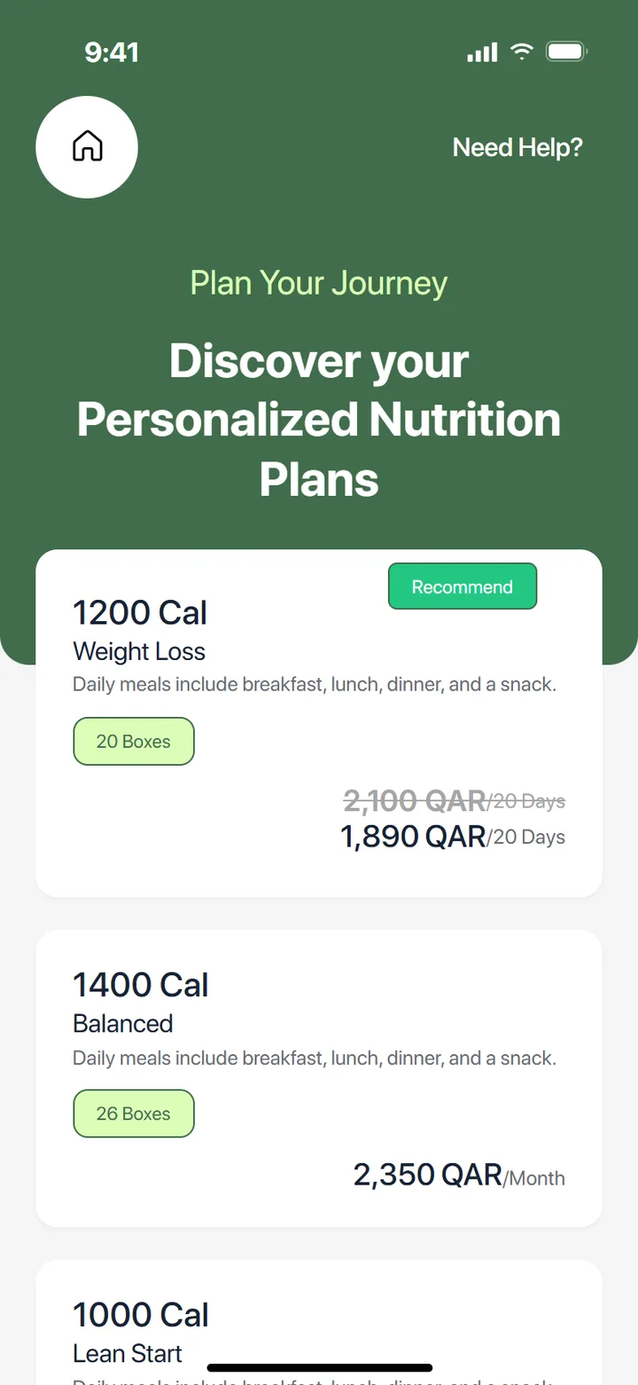 Recommended plans after the wizard
