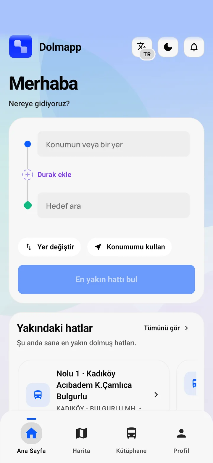 Home screen, light