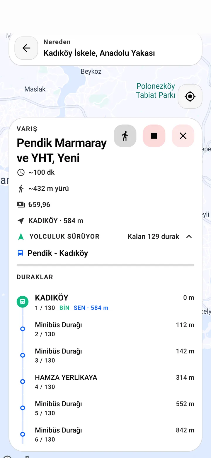 On-trip mode
