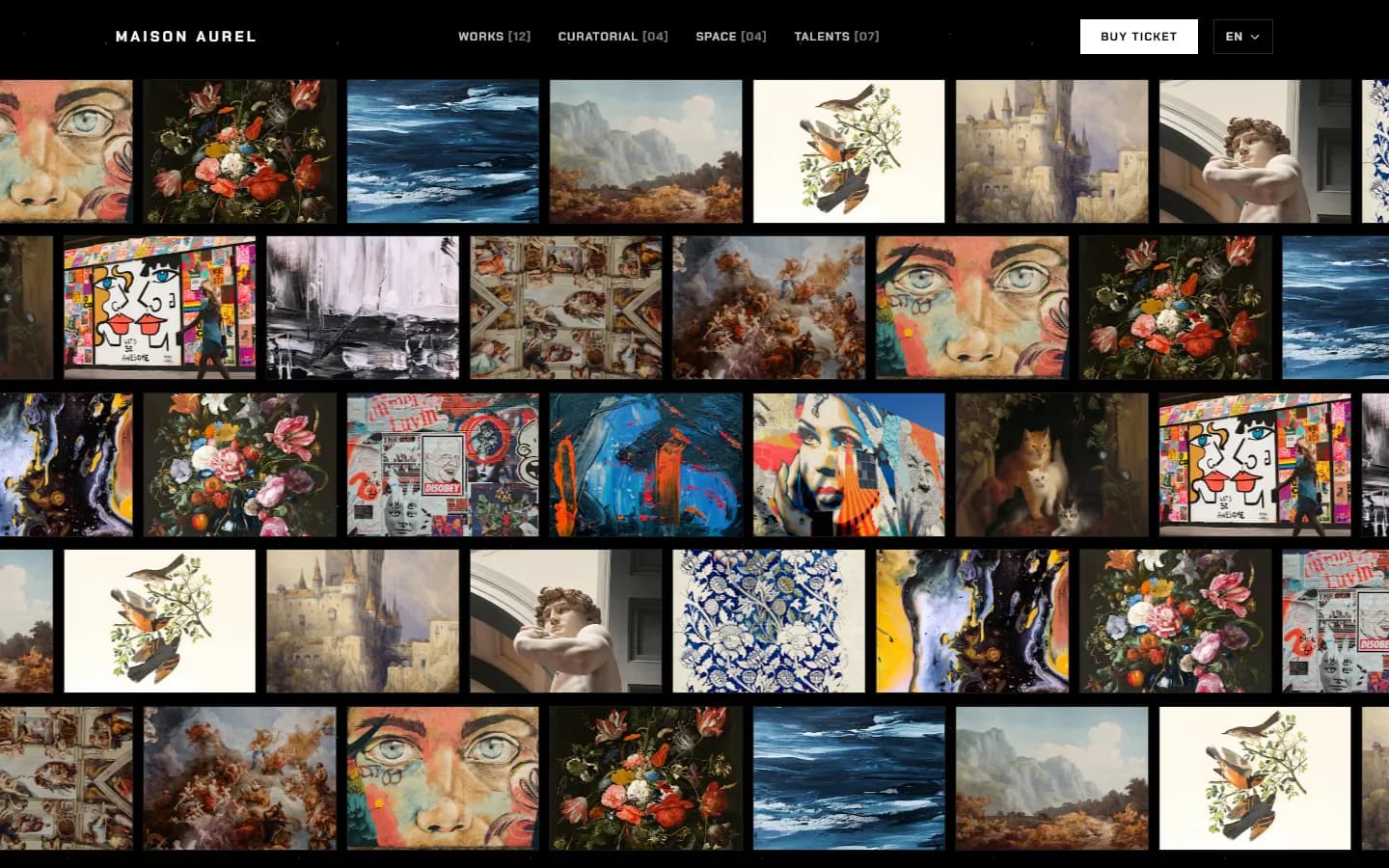 Maison Aurel home page, section 1